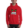 Brick Forces Angry Face Unisex Hoodie - Red / S - Printful Clothing