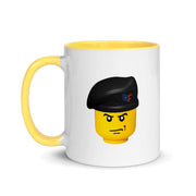 Brick Forces Commando Mug with Color Inside - Yellow - Printful Clothing