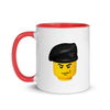 Brick Forces Commando Mug with Color Inside - Red - Printful Clothing
