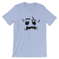 Brick Forces Ghost Face Short-Sleeve Unisex T-Shirt - Heather Blue / S