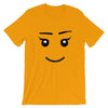 Brick Forces Girl Face Short-Sleeve Unisex T-Shirt - Gold / S