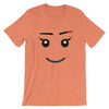 Brick Forces Girl Face Short-Sleeve Unisex T-Shirt - Heather Orange / S