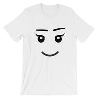 Brick Forces Girl Face Short-Sleeve Unisex T-Shirt - White / XS