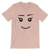 Brick Forces Girl Face Short-Sleeve Unisex T-Shirt - Heather Prism Peach / XS