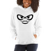 Brick Forces Harley Face Unisex Hoodie - White / S - Printful Clothing