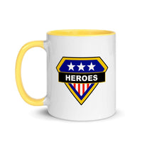Brick Forces Heroes Mug with Color Inside - Yellow - Printful Clothing