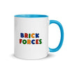 Brick Forces Heroes Mug with Color Inside - Printful Clothing