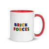 Brick Forces Heroes Mug with Color Inside - Printful Clothing