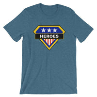 Brick Forces Heroes Short-Sleeve Unisex T-Shirt - Heather Deep Teal / S
