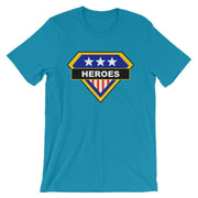 Brick Forces Heroes Short-Sleeve Unisex T-Shirt - Aqua / S