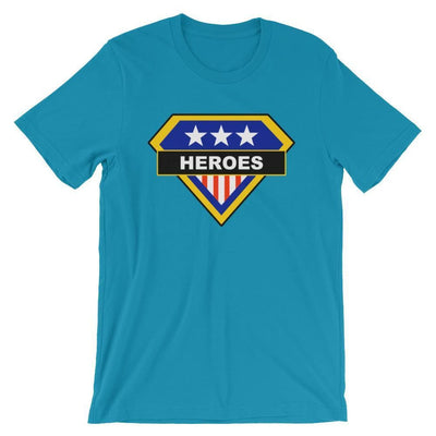 Brick Forces Heroes Short-Sleeve Unisex T-Shirt - Aqua / S