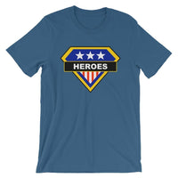 Brick Forces Heroes Short-Sleeve Unisex T-Shirt - Steel Blue / S