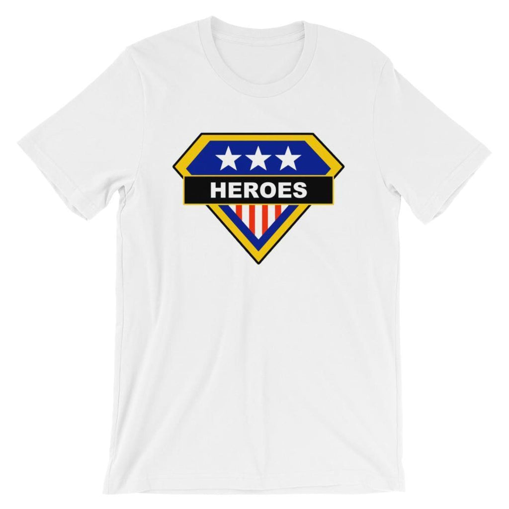 Brick Forces Heroes Short-Sleeve Unisex T-Shirt - White / XS