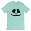 Brick Forces Jack Skellington Face Short-Sleeve Unisex T-Shirt - Heather Mint / S