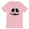 Brick Forces Jack Skellington Face Short-Sleeve Unisex T-Shirt - Pink / S