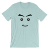 Brick Forces Jamesster Face Short-Sleeve Unisex T-Shirt - Heather Prism Ice Blue / XS