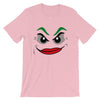 Brick Forces Joker Face Short-Sleeve Unisex T-Shirt - Pink / S