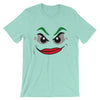 Brick Forces Joker Face Short-Sleeve Unisex T-Shirt - Heather Mint / S