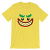 Brick Forces Joker Face Short-Sleeve Unisex T-Shirt - Yellow / S