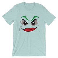 Brick Forces Joker Face Short-Sleeve Unisex T-Shirt - Heather Prism Ice Blue / XS
