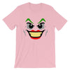 Brick Forces Joker Face Short-Sleeve Unisex T-Shirt - Pink / S