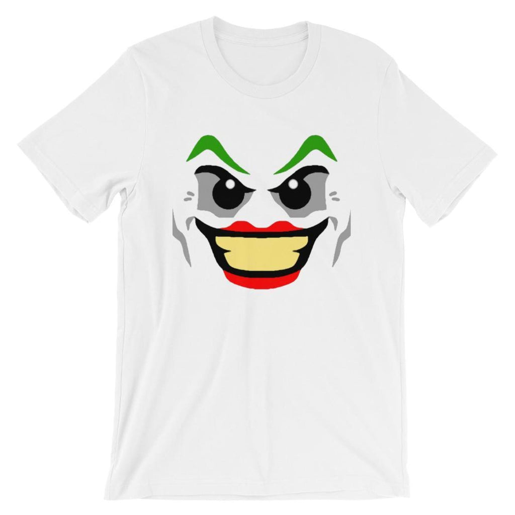 Brick Forces Joker Face Short-Sleeve Unisex T-Shirt - White / XS