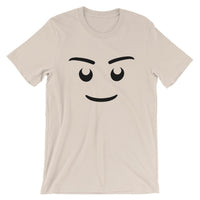 Brick Forces Minifig Happy Face Short-Sleeve Unisex T-Shirt - Soft Cream / S
