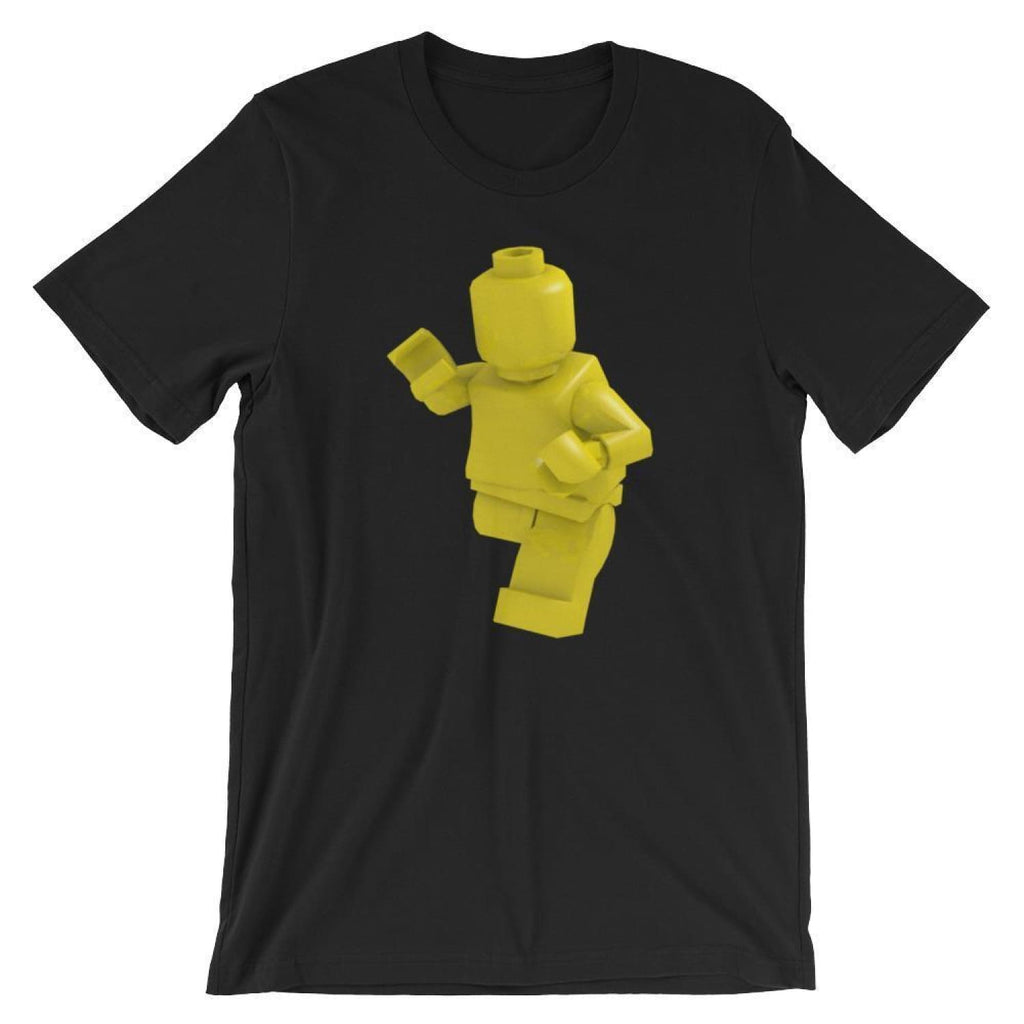 Brick Forces Minifig Short-Sleeve Unisex T-Shirt - Black / XS