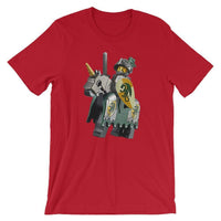 Brick Forces Mounted Knight Short-Sleeve Unisex T-Shirt - Red / S
