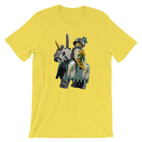 Brick Forces Mounted Knight Short-Sleeve Unisex T-Shirt - Yellow / S