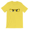 Brick Forces Ninja Eyes Short-Sleeve Unisex T-Shirt - Yellow / S