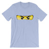 Brick Forces Ninja Eyes Short-Sleeve Unisex T-Shirt - Heather Blue / S
