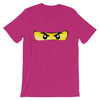 Brick Forces Ninja Eyes Short-Sleeve Unisex T-Shirt - Berry / S