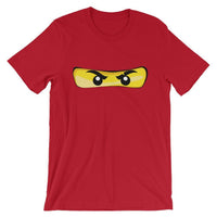 Brick Forces Ninja Eyes Short-Sleeve Unisex T-Shirt - Red / S