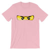Brick Forces Ninja Eyes Short-Sleeve Unisex T-Shirt - Pink / S