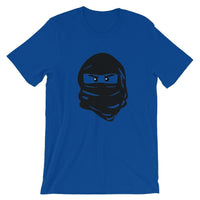 Brick Forces Ninja Face Short-Sleeve Unisex T-Shirt - True Royal / S