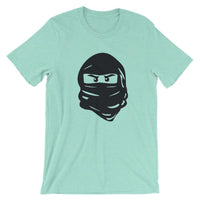 Brick Forces Ninja Face Short-Sleeve Unisex T-Shirt - Heather Mint / S