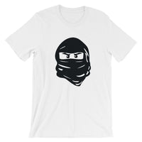 Brick Forces Ninja Face Short-Sleeve Unisex T-Shirt - White / XS
