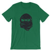 Brick Forces Ninja Face Short-Sleeve Unisex T-Shirt - Kelly / S