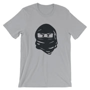 Brick Forces Ninja Face Short-Sleeve Unisex T-Shirt - Silver / S