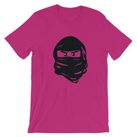 Brick Forces Ninja Face Short-Sleeve Unisex T-Shirt - Berry / S