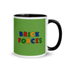 Brick Forces Orc Face Mug with Color Inside - Black - Printful Clothing