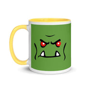 Brick Forces Orc Face Mug with Color Inside - Printful Clothing