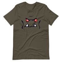 Brick Forces Orc Face Short-Sleeve Unisex T-Shirt - Army / S