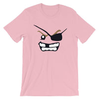 Brick Forces Pirate Face Short-Sleeve Unisex T-Shirt - Pink / S