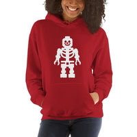Brick Forces Skeleton Unisex Hoodie - Red / S - Printful Clothing