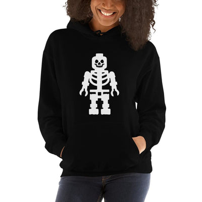 Brick Forces Skeleton Unisex Hoodie - Black / S - Printful Clothing