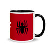 Brick Forces Spider Mug with Color Inside - Black - Printful Clothing