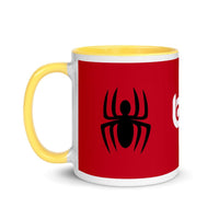 Brick Forces Spider Mug with Color Inside - Printful Clothing
