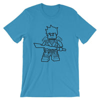 Brick Forces Warrior Short-Sleeve Unisex T-Shirt - Ocean Blue / S